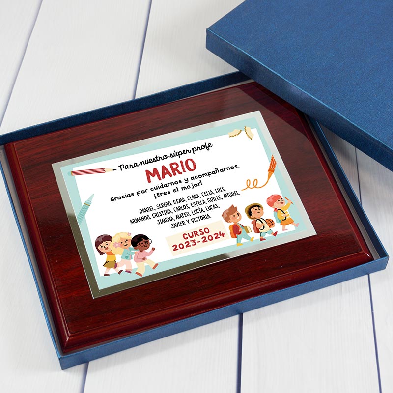 Regalos personalizados: Diseño y decoración: Placa de agradecimiento para profes personalizada