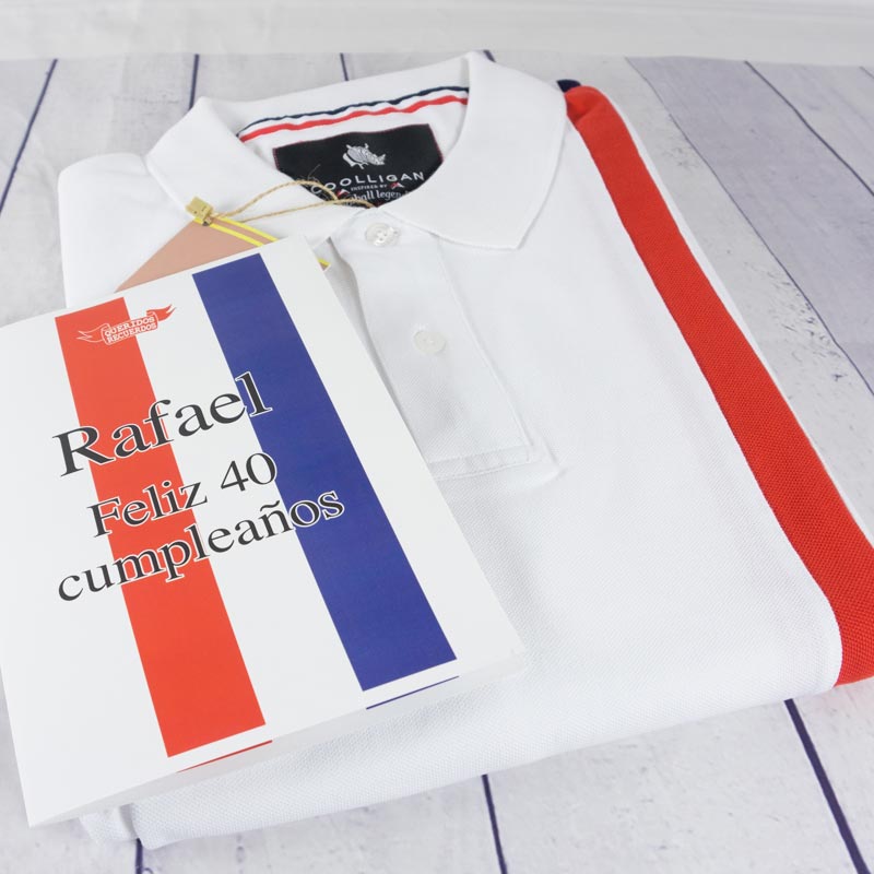 Regalos personalizados: Camisetas personalizadas: Polo Victory con tarjeta personalizada