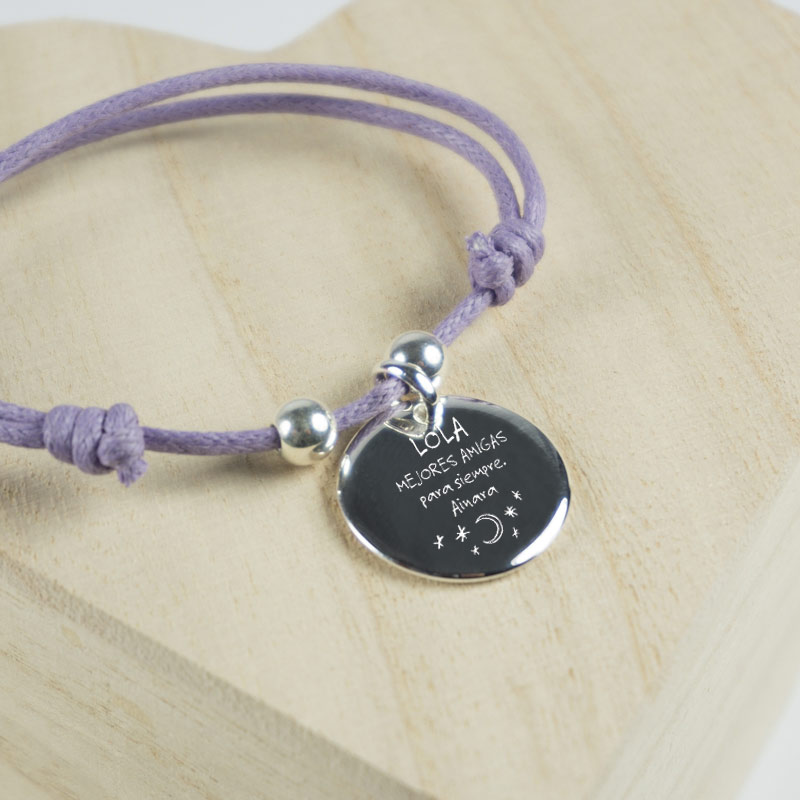 Adolescente nombre de la marca Endurecer Pulsera personalizada con dedicatoria