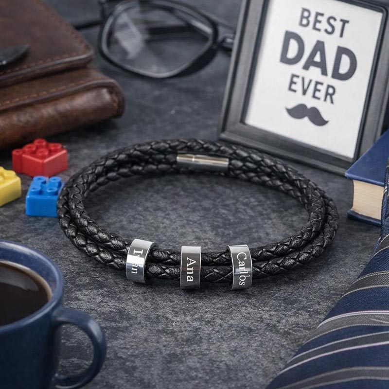 Regalos personalizados: Joyas personalizadas: Pulsera personalizada para hombre