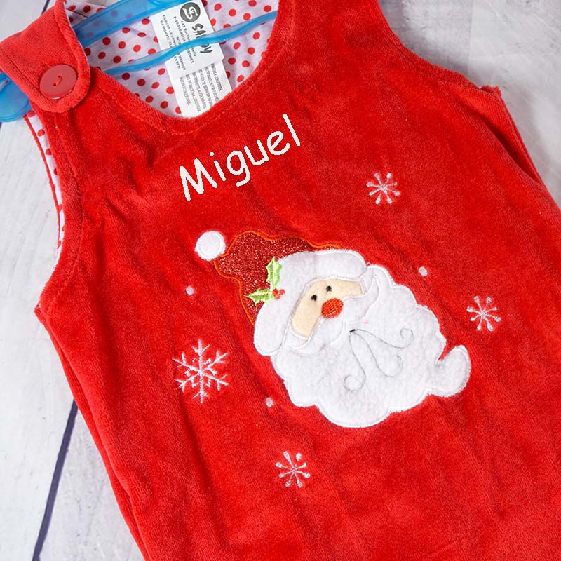 Regalos personalizados: Diseño y decoración: Ranita de navidad para bebé bordada