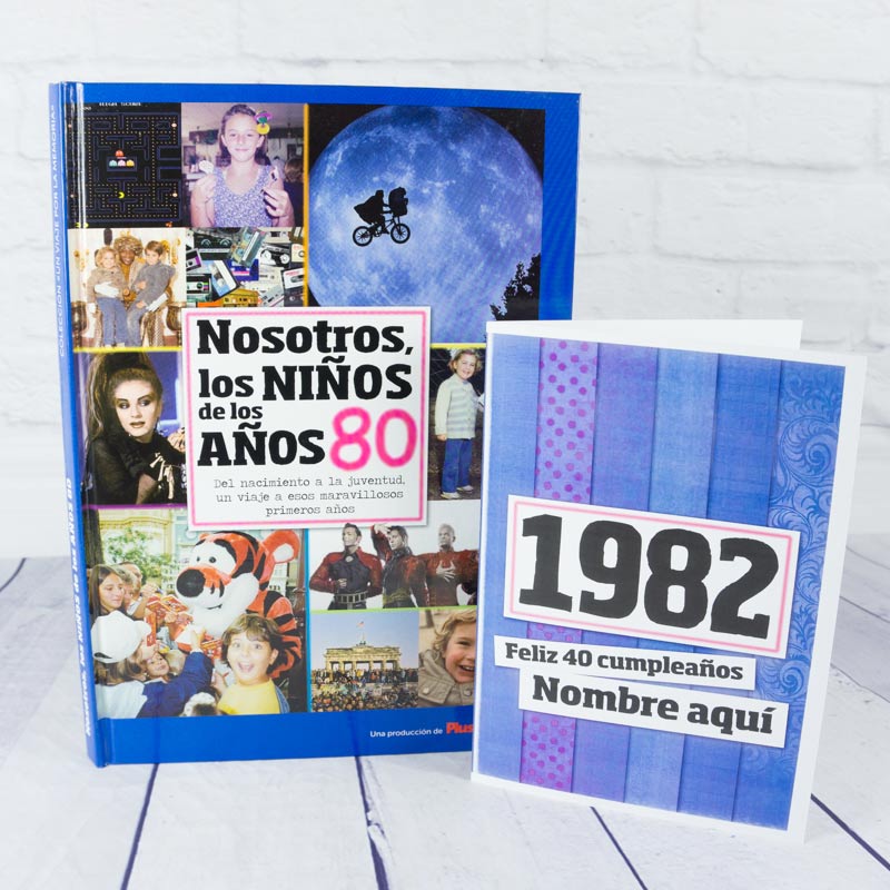 Regalos personalizados: Regalo 40 cumpleaños: libro con tarjeta: Regalo 40 cumpleaños: libro con tarjeta