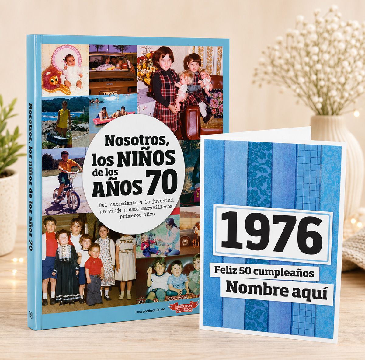 Regalo 50 cumplea&ntilde;os: libro con tarjeta