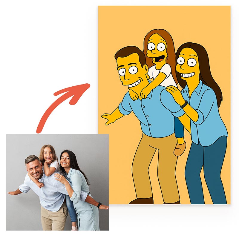 Regalos personalizados: Regalos con fotos: Foto Retrato personalizado a partir de tu foto (Elige tu estilo)