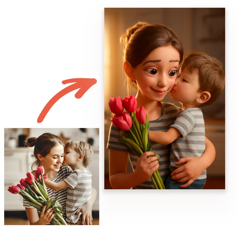 Regalos personalizados: Regalos con fotos: Retrato personalizado a partir de foto en lienzo (Elige tu estilo) Regalos personalizados: Regalos con fotos: Retrato personalizado a partir de foto en lienzo (Elige tu estilo)