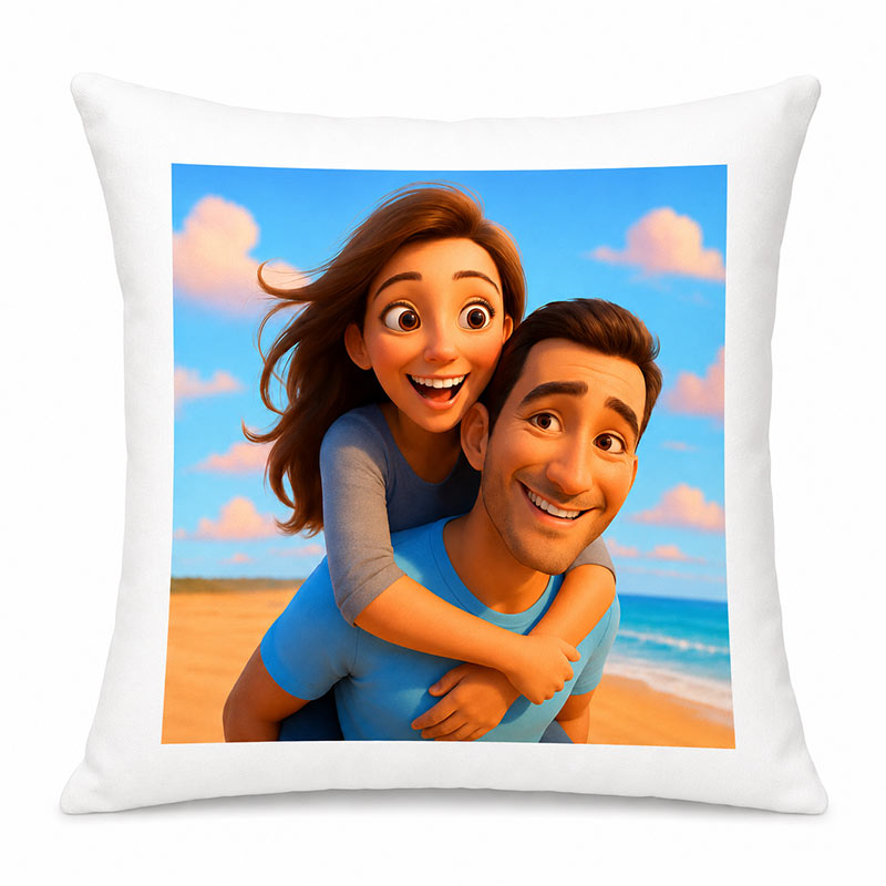 Regalos personalizados: Regalos con fotos: Retrato personalizado a partir de tu foto en Cojín Regalos personalizados: Regalos con fotos: Retrato personalizado a partir de tu foto en Cojín