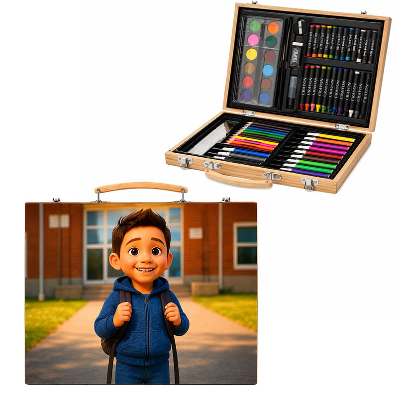 Regalos personalizados: Regalos con fotos: Retrato personalizado a partir de tu foto en Maletín de pinturas Regalos personalizados: Regalos con fotos: Retrato personalizado a partir de tu foto en Maletín de pinturas