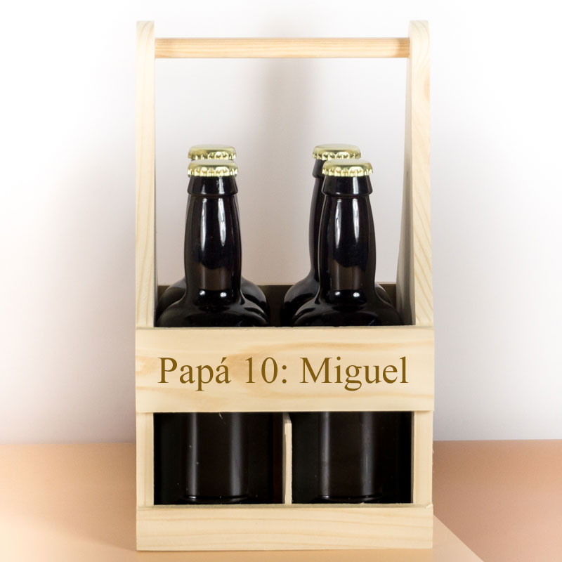 Regalos personalizados: Bebidas personalizadas: Set personalizado de 4 cervezas