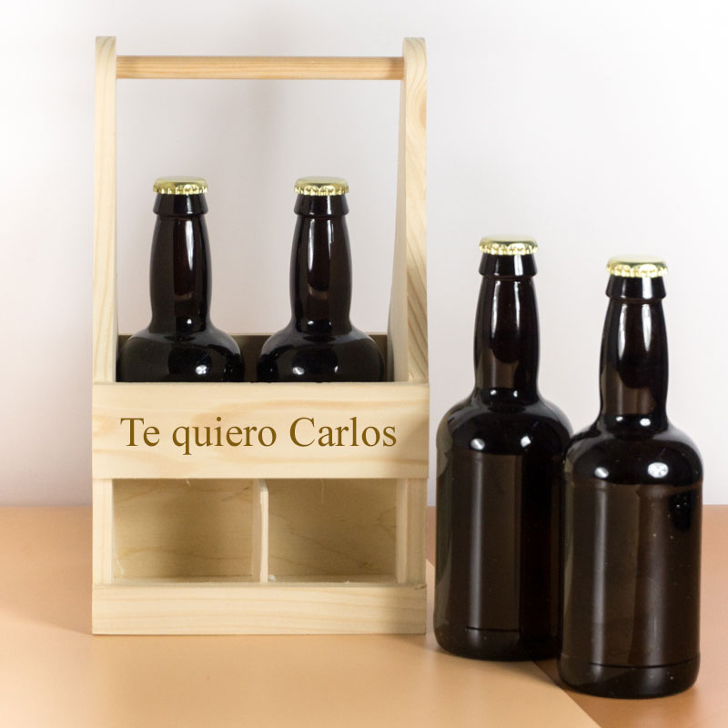 Regalos personalizados: Bebidas personalizadas: Set personalizado de 4 cervezas