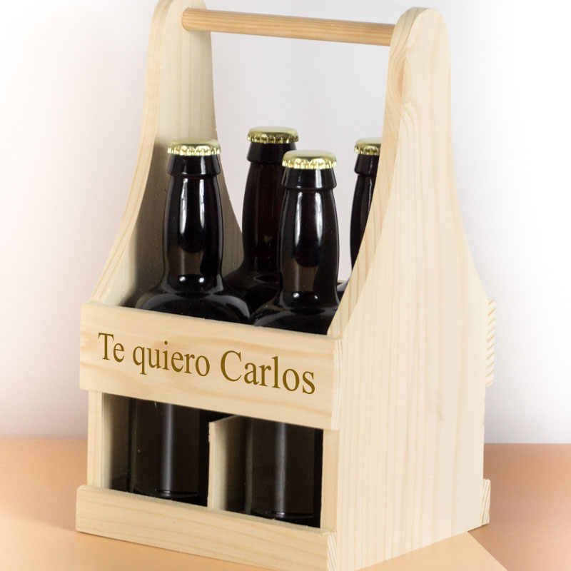 Regalos personalizados: Bebidas personalizadas: Set personalizado de 4 cervezas