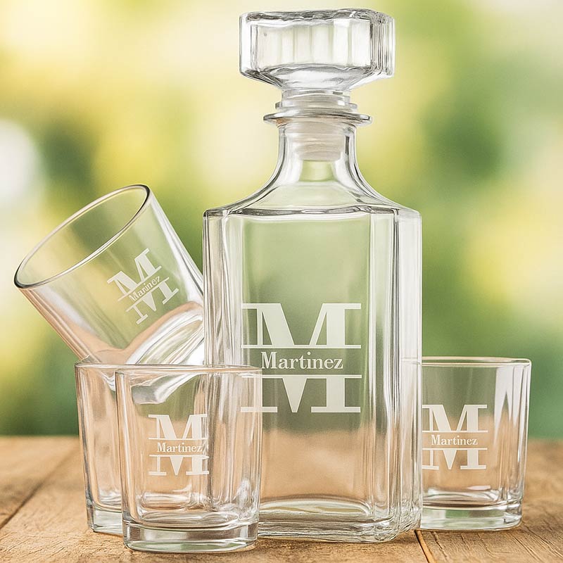Regalos personalizados: Cristalería personalizada: Set whisky personalizado Regalos personalizados: Cristalería personalizada: Set whisky personalizado