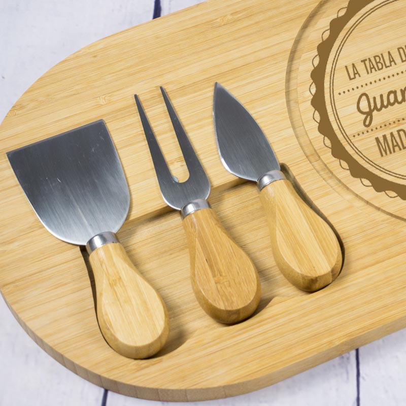 Tabla de quesos personalizada Made with love