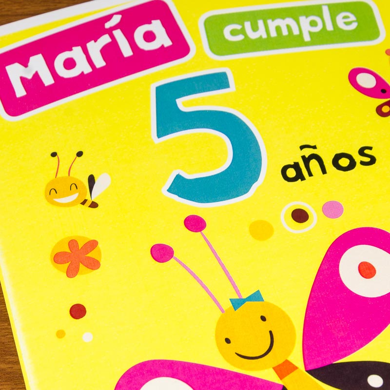 Regalos personalizados: Tarjetas personalizadas: Tarjeta infantil Mariposa