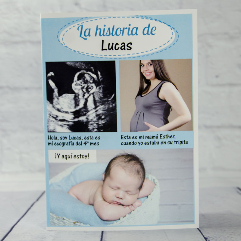 Regalos personalizados: Tarjetas personalizadas: Tarjeta nacimiento la historia de...