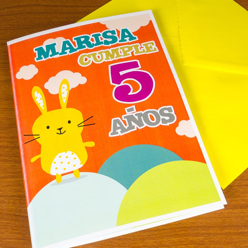 Regalos personalizados: Tarjetas personalizadas: Tarjeta personalizada cumple infantil