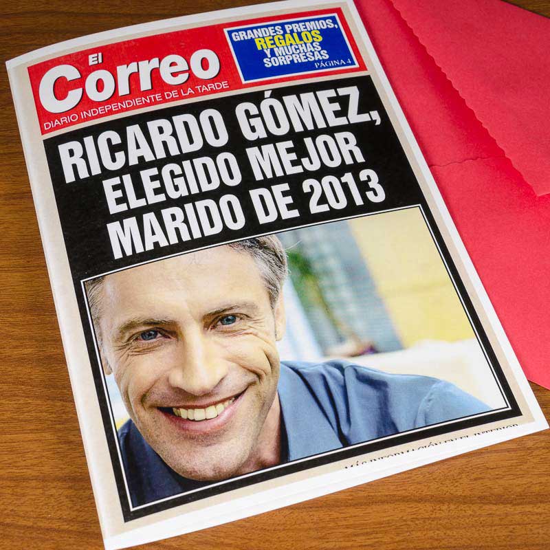 Regalos personalizados: Tarjetas personalizadas: Tarjeta personalizada "El Diario"