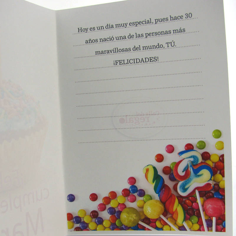 Regalos personalizados: Tarjetas personalizadas: Tarjeta personalizada para cumpleaños