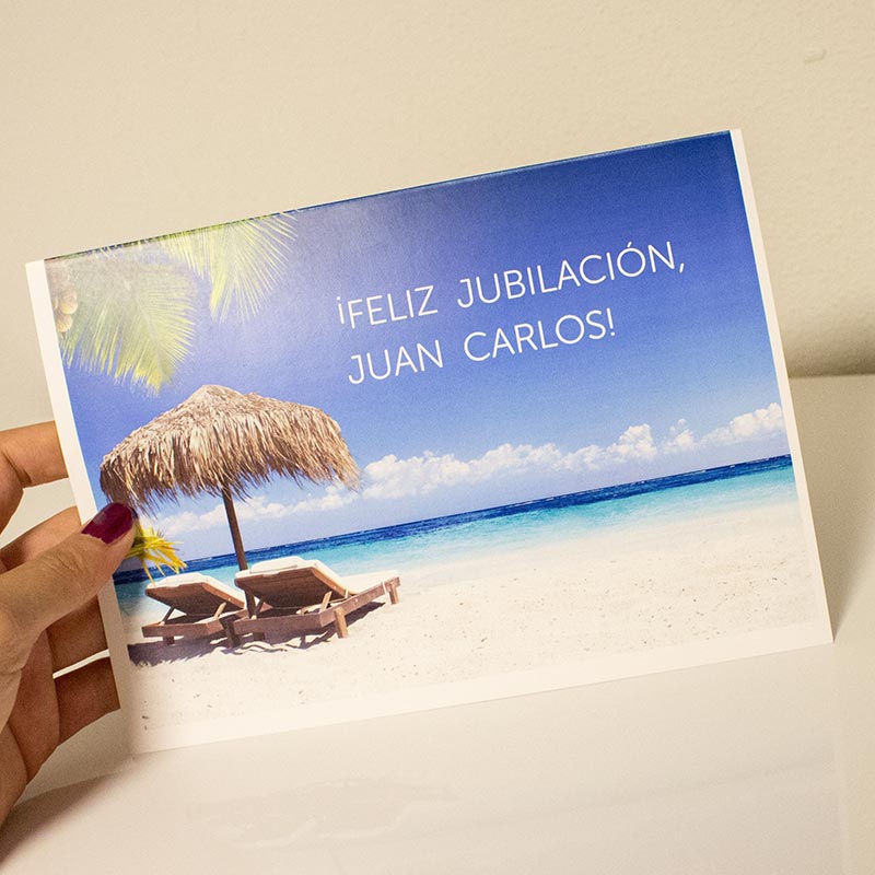 Regalos personalizados: Tarjeta personalizada para Jubilación: Tarjeta personalizada para Jubilación