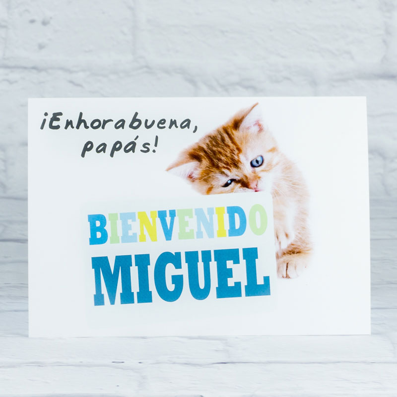 Regalos personalizados: Tarjetas personalizadas: Tarjeta personalizada regalo bebé