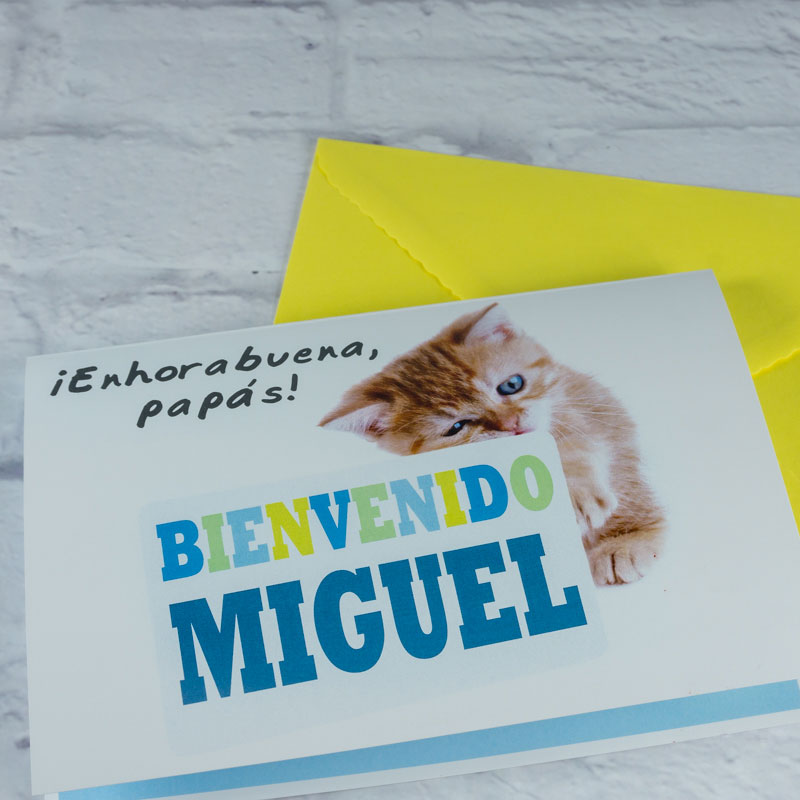 Regalos personalizados: Tarjetas personalizadas: Tarjeta personalizada regalo bebé