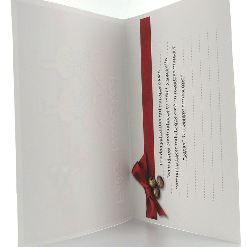 Regalos personalizados: Tarjetas personalizadas: Tarjeta renos personalizada