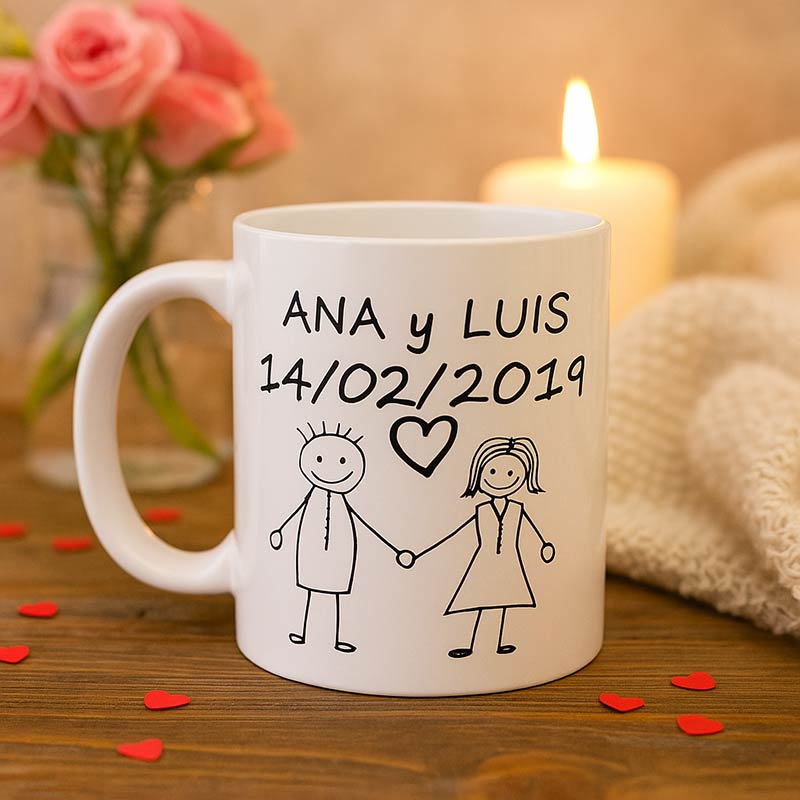 Regalos personalizados: Tazas personalizadas: Taza pareja personalizada