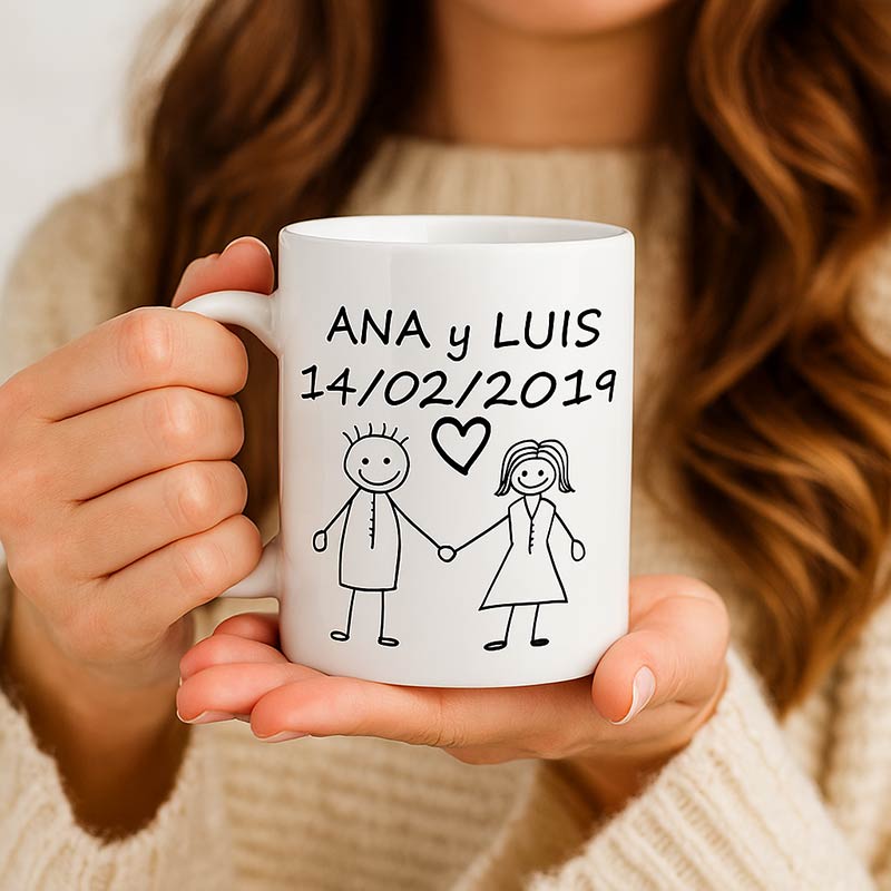 Regalos personalizados: Tazas personalizadas: Taza pareja personalizada