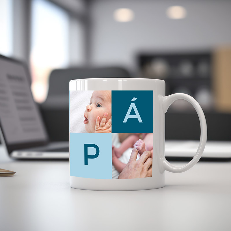 Regalos personalizados: Tazas personalizadas: Taza personalizada con fotos 'Papá'