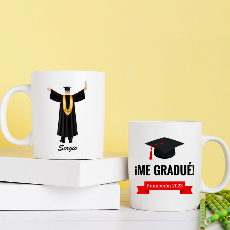 Taza personalizada con foto, nombre y texto