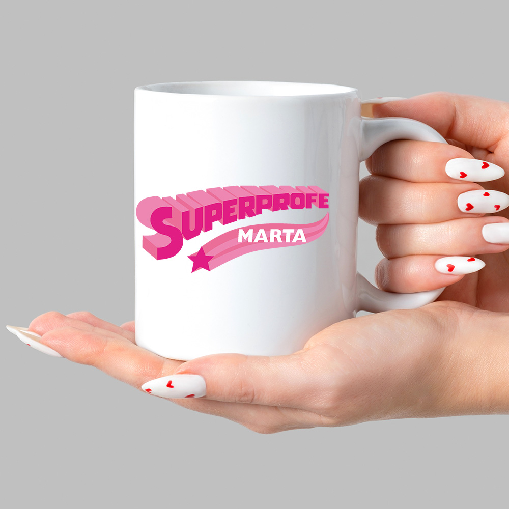 Regalos personalizados: Tazas personalizadas: Taza 'Superprofe' personalizada