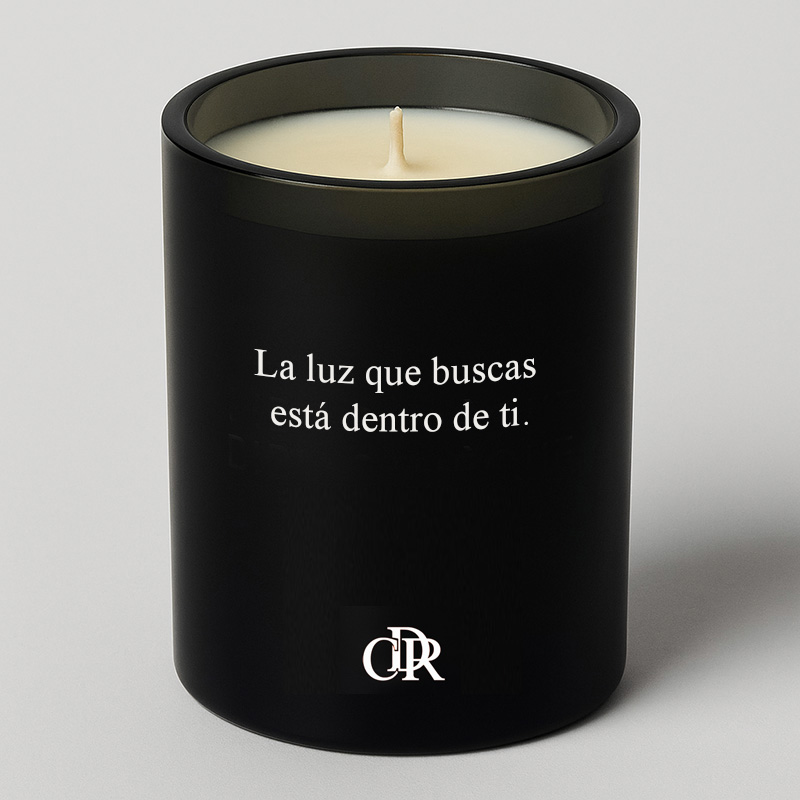 Regalos personalizados: Velas personalizadas: Vela Bergamotto 'La luz que buscas está dentro de ti'