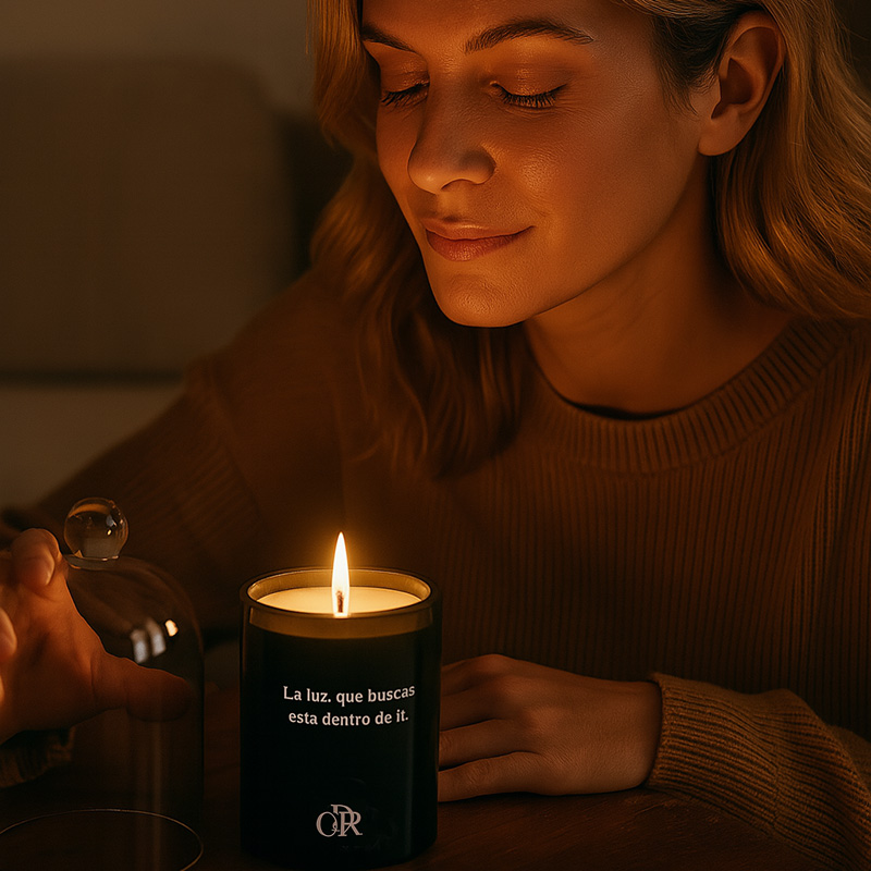 Regalos personalizados: Velas personalizadas: Vela Bergamotto 'La luz que buscas está dentro de ti'