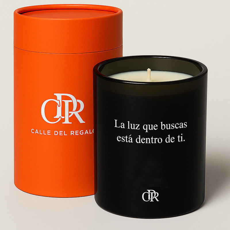 Regalos personalizados: Velas personalizadas: Vela Bergamotto 'La luz que buscas está dentro de ti'