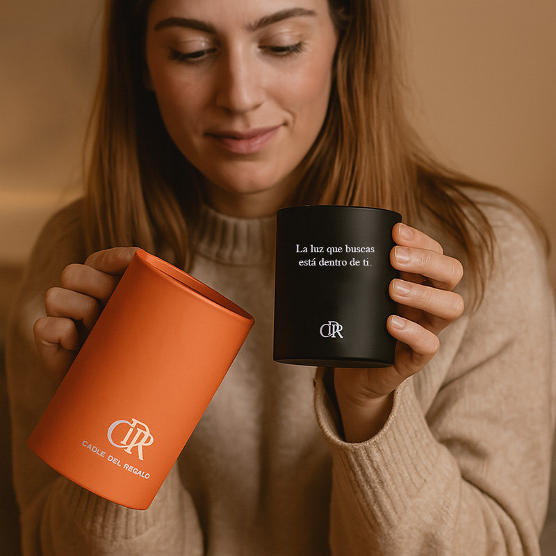 Regalos personalizados: Velas personalizadas: Vela Bergamotto 'La luz que buscas está dentro de ti'