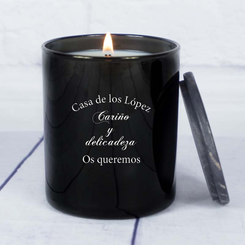 Regalos personalizados: Velas personalizadas: Vela grabada 'Casa de...'