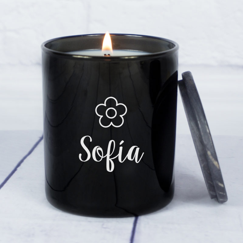 Regalos personalizados: Velas personalizadas: Vela grabada con nombre y motivo