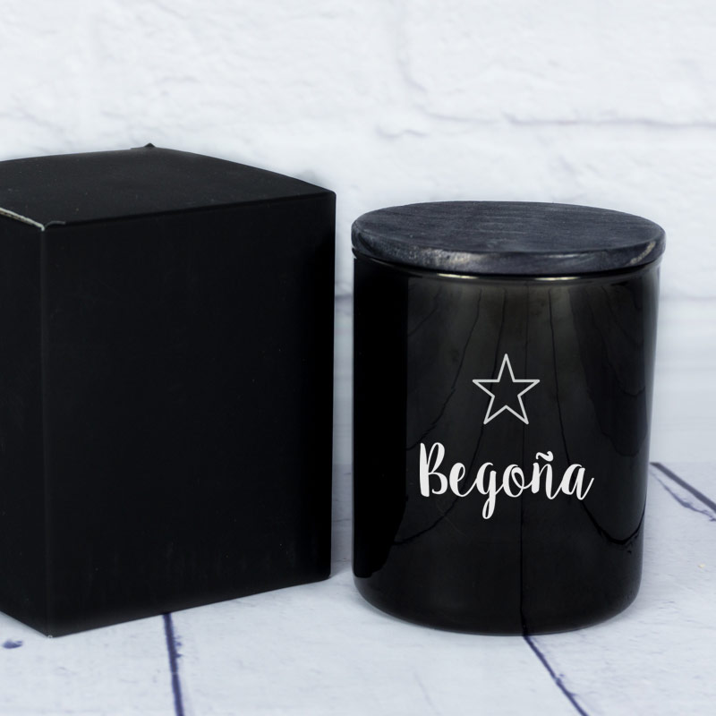 Regalos personalizados: Velas personalizadas: Vela grabada con nombre y motivo