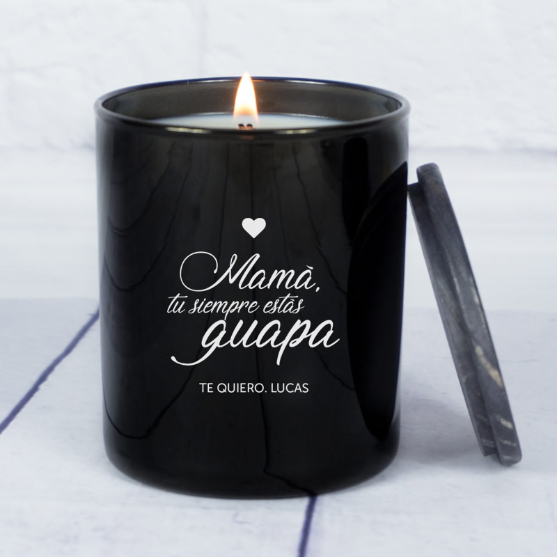 Regalos personalizados: Velas personalizadas: Vela grabada para madre