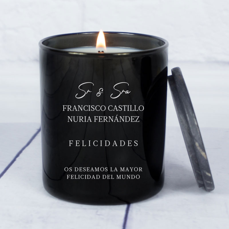 Regalos personalizados: Velas personalizadas: Vela grabada para parejas