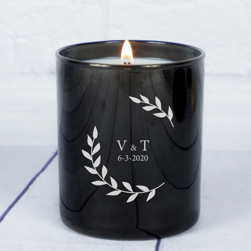 Regalos personalizados: Velas personalizadas: Vela personalizada con monograma