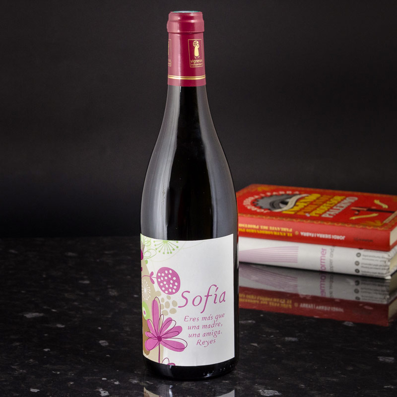 Regalos personalizados: Bebidas personalizadas: Botella de vino personalizada especial Madre