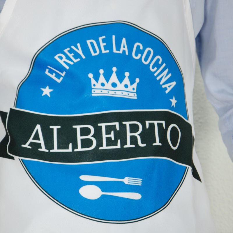 Regalos personalizados: Delantales personalizados: Delantal personalizado el rey de la cocina