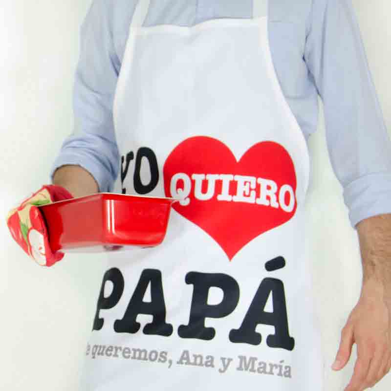 Regalos personalizados: Delantales personalizados: Delantal personalizado Te quiero Papá