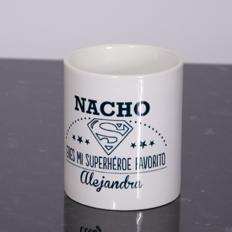 Regalos personalizados: Tazas personalizadas: Taza personalizada para mi superhéroe