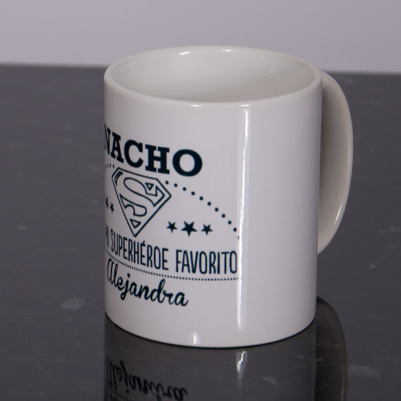 Regalos personalizados: Tazas personalizadas: Taza personalizada para mi superhéroe