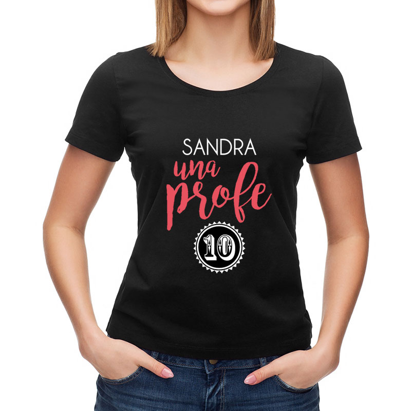 Regalos personalizados: Camisetas personalizadas: Camiseta Profe 10 personalizada