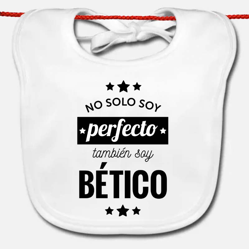 Regalos personalizados: Regalos con nombre: Babero personalizado 'No solo soy perfecto'