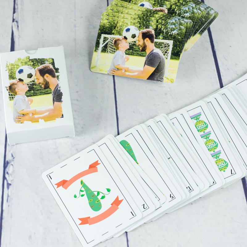 Regalos personalizados: Regalos con fotos: Baraja de cartas personalizada