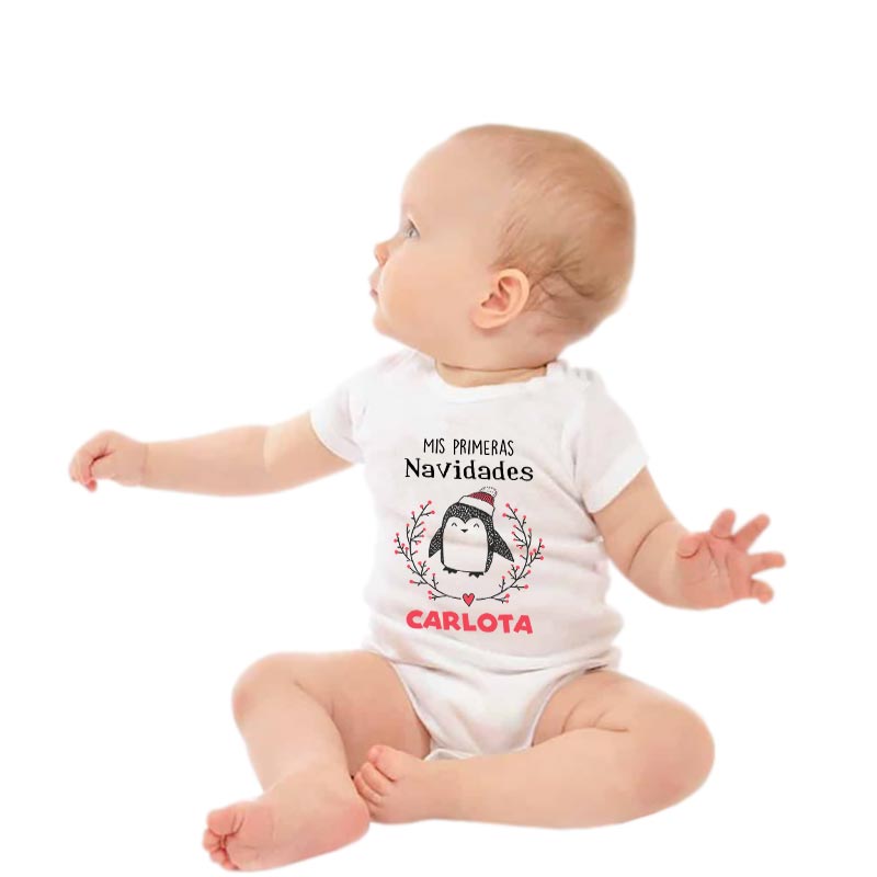 Regalos personalizados: Body bebé personalizado 'Mis primeras navidades': Body bebé personalizado 'Mis primeras navidades'