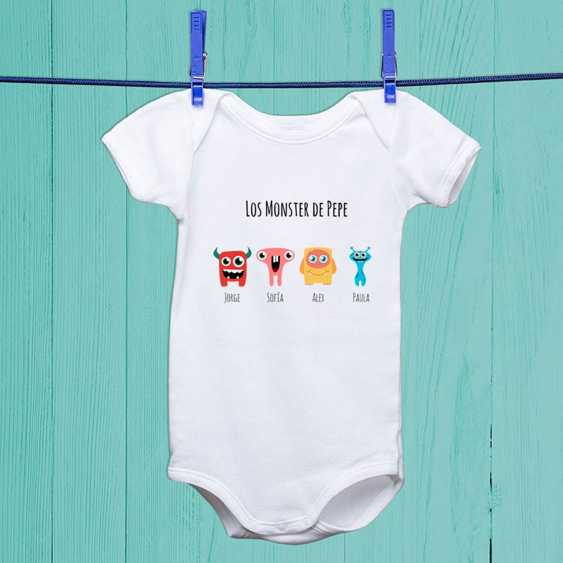 Regalos personalizados: Regalos con nombre: Body familias personalizado